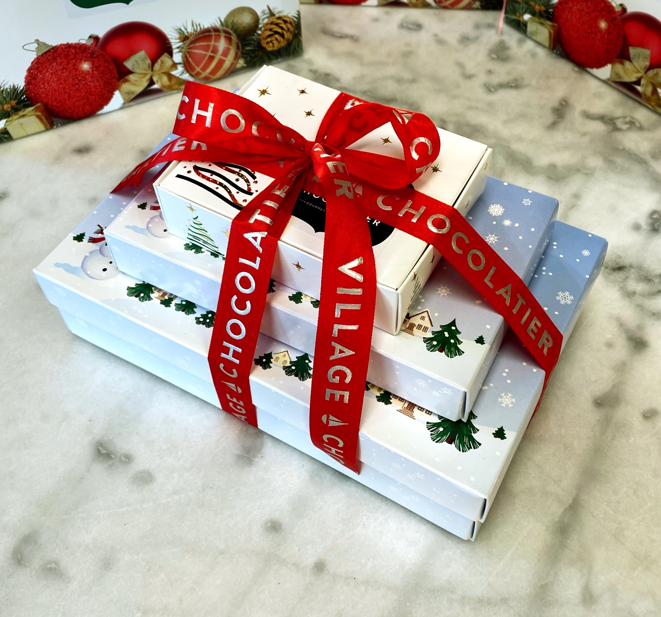 63 light up gift box tower by winter wonder lane